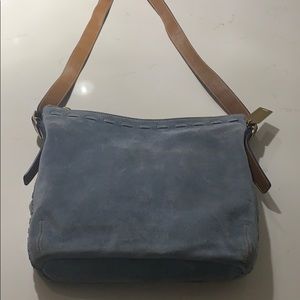Blue Suede Coach Purse